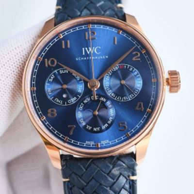IWS Factory IWC schaffhausen Portugieser automatic chronograph blue dial limited edition Cal.82650 42mm Watch